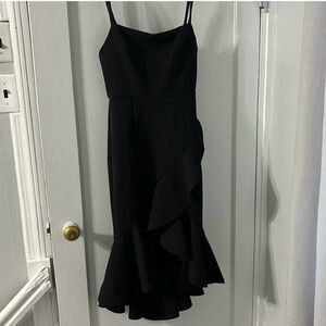 Black Midi Cocktail Dress